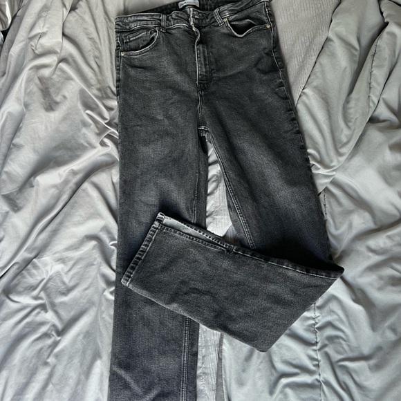 Zara High waisted split flare jeans - Picture 1 of 3